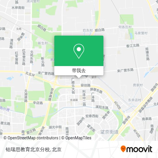 铂瑞思教育北京分校地图
