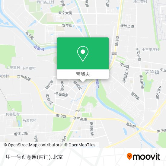 甲一号创意园(南门)地图