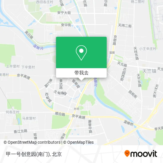 甲一号创意园(南门)地图