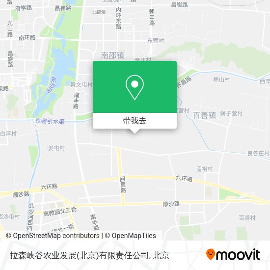 拉森峡谷农业发展(北京)有限责任公司地图