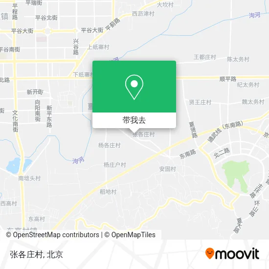 张各庄村地图