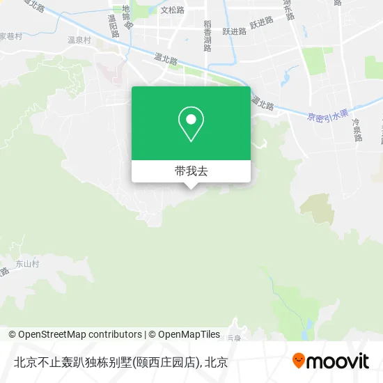 北京不止轰趴独栋别墅(颐西庄园店)地图