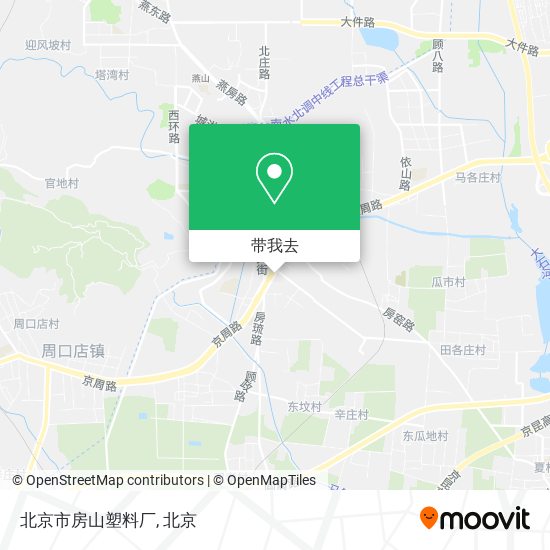 北京市房山塑料厂地图