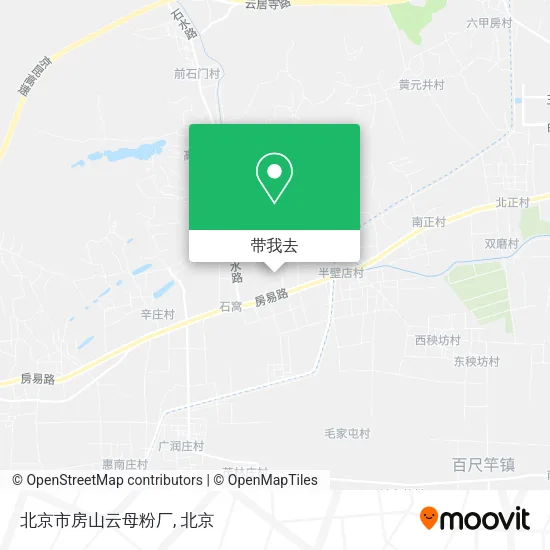 北京市房山云母粉厂地图