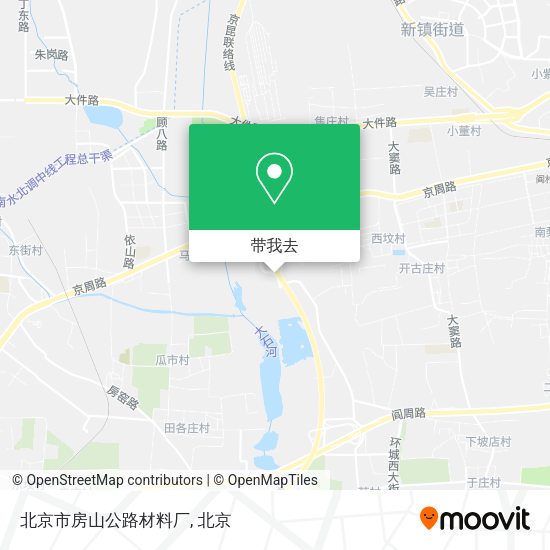 北京市房山公路材料厂地图