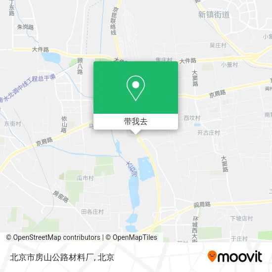 北京市房山公路材料厂地图