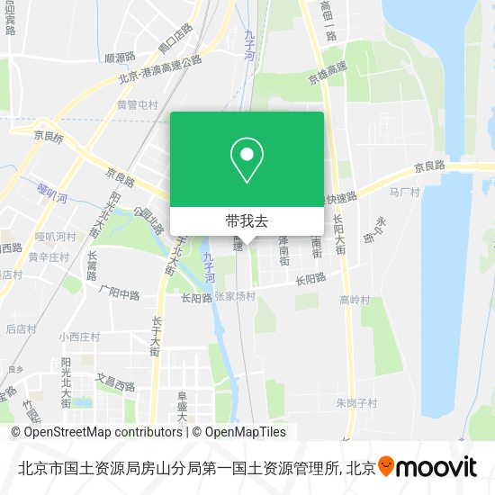 北京市国土资源局房山分局第一国土资源管理所地图