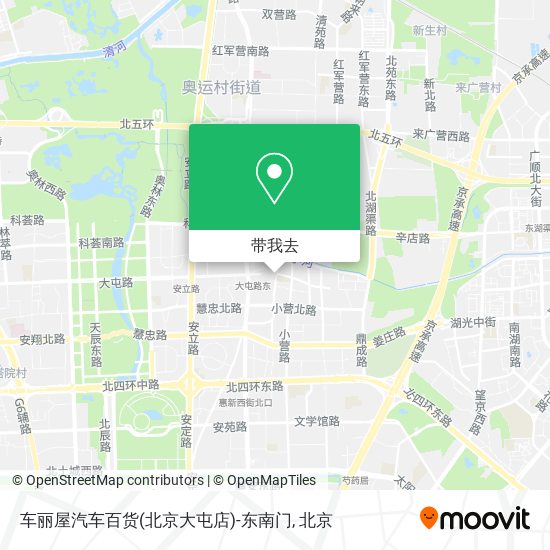 车丽屋汽车百货(北京大屯店)-东南门地图