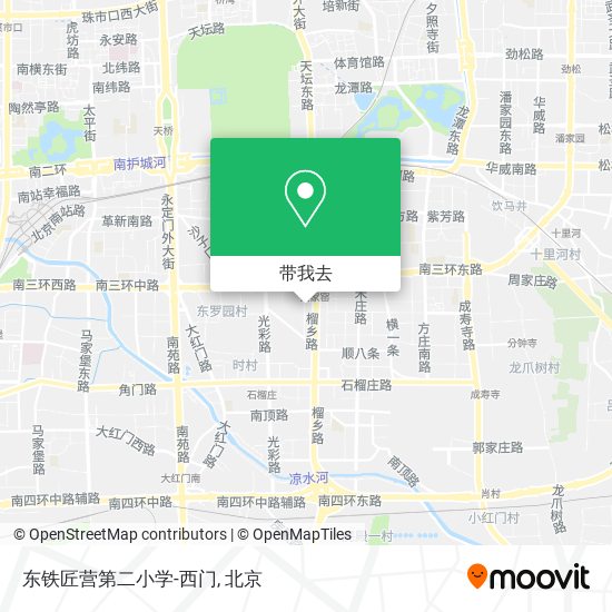 东铁匠营第二小学-西门地图