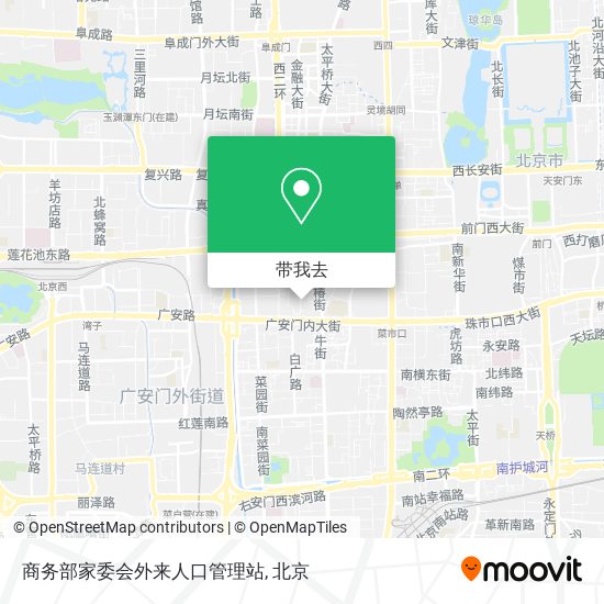 商务部家委会外来人口管理站地图