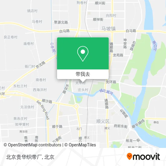 北京贵华织带厂地图
