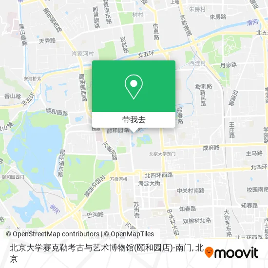 北京大学赛克勒考古与艺术博物馆(颐和园店)-南门地图
