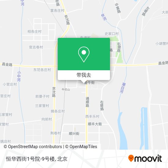 恒华西街1号院-9号楼地图