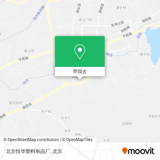 北京恒华塑料制品厂地图