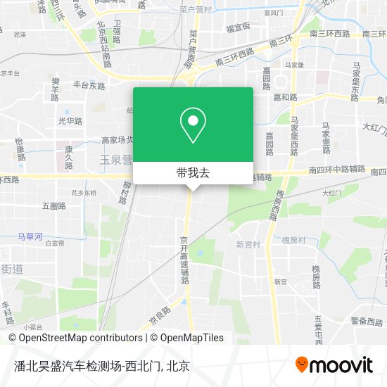 潘北昊盛汽车检测场-西北门地图