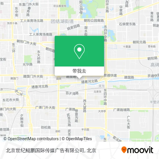 北京世纪鲲鹏国际传媒广告有限公司地图