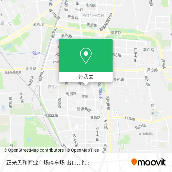 正光天和商业广场停车场-出口地图