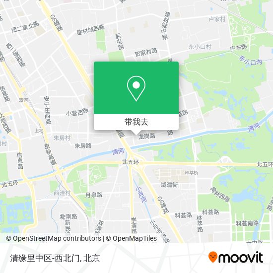 清缘里中区-西北门地图