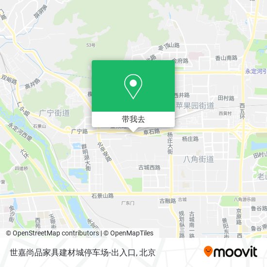 世嘉尚品家具建材城停车场-出入口地图