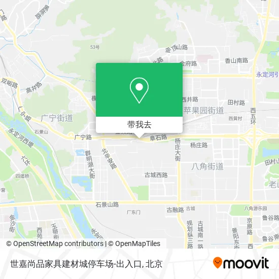 世嘉尚品家具建材城停车场-出入口地图