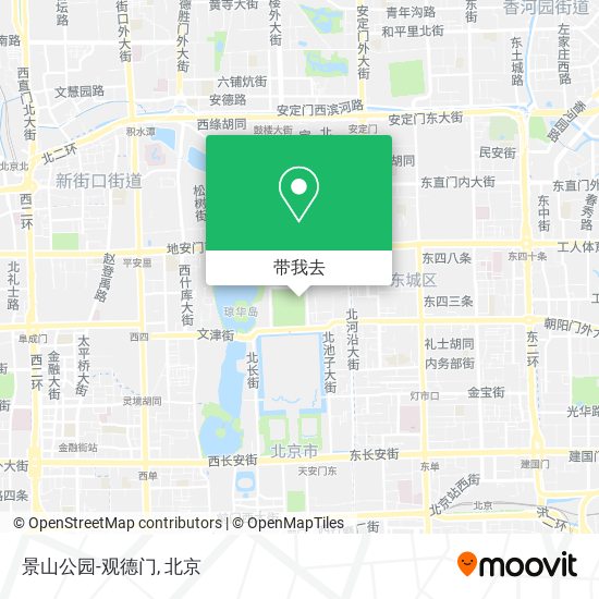 景山公园-观德门地图