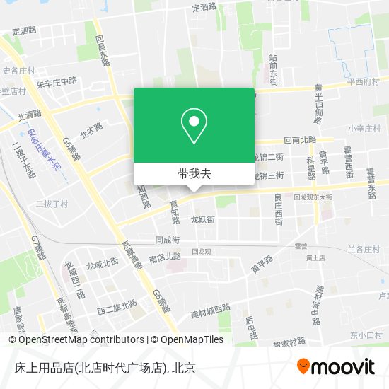 床上用品店(北店时代广场店)地图