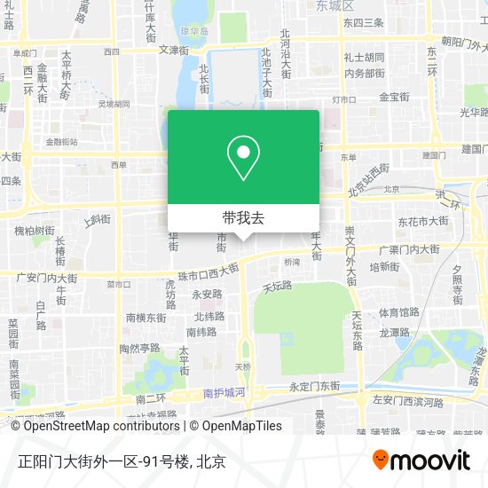 正阳门大街外一区-91号楼地图