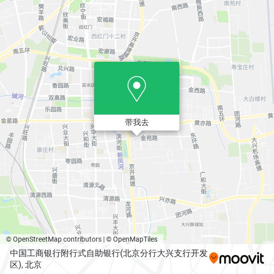 中国工商银行附行式自助银行(北京分行大兴支行开发区)地图