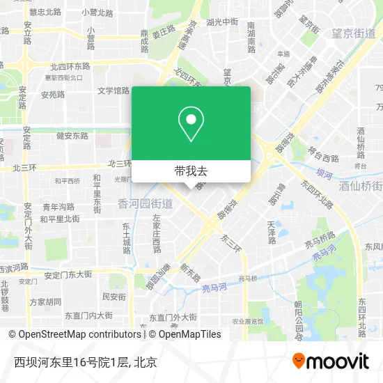 西坝河东里16号院1层地图