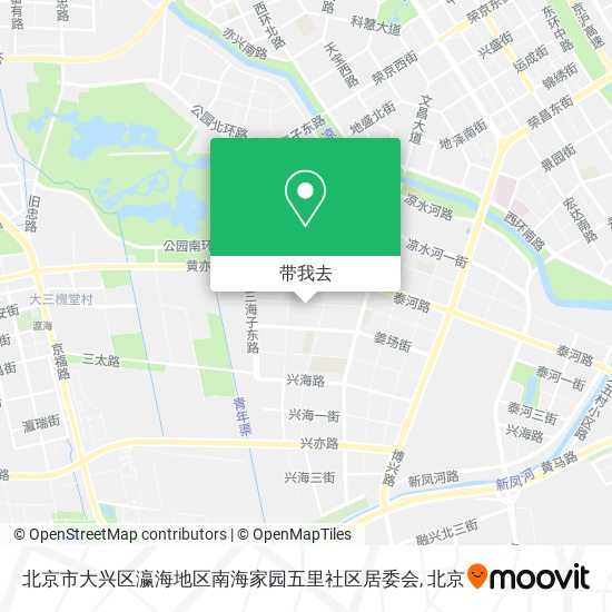 北京市大兴区瀛海地区南海家园五里社区居委会地图