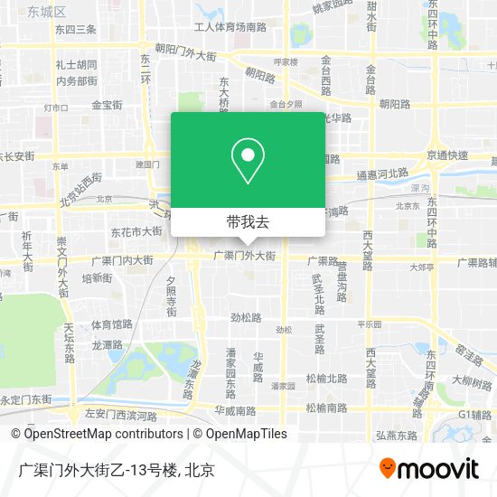 广渠门外大街乙-13号楼地图