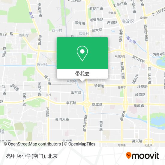 亮甲店小学(南门)地图