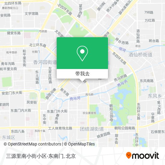 三源里南小街小区-东南门地图