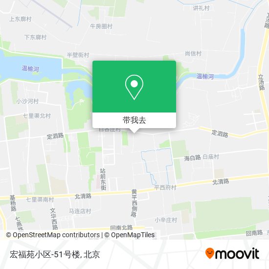 宏福苑小区-51号楼地图