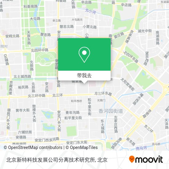 北京新特科技发展公司分离技术研究所地图