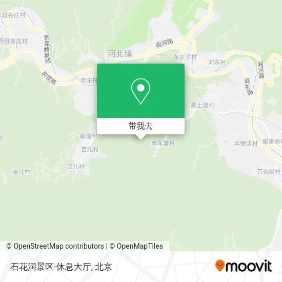石花洞景区-休息大厅地图