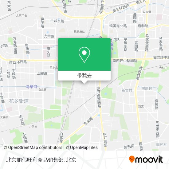 北京鹏伟旺利食品销售部地图
