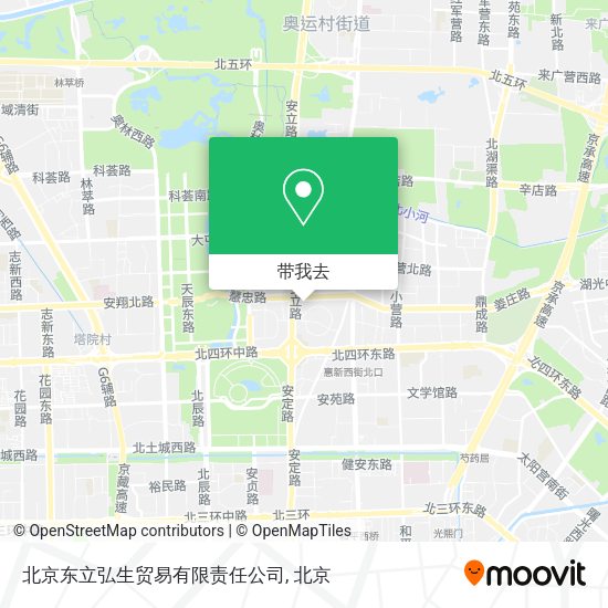 北京东立弘生贸易有限责任公司地图