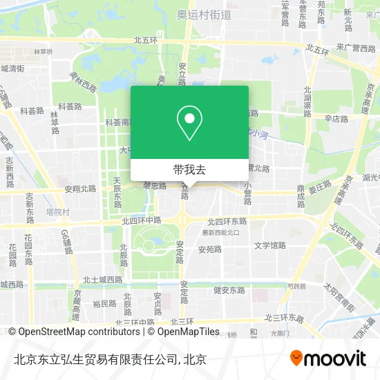北京东立弘生贸易有限责任公司地图