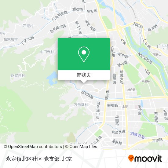 永定镇北区社区-党支部地图