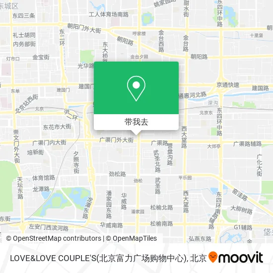 LOVE&LOVE COUPLE'S(北京富力广场购物中心)地图