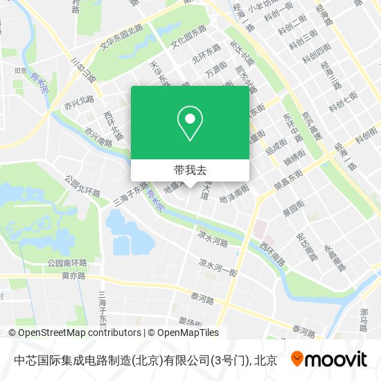 中芯国际集成电路制造(北京)有限公司(3号门)地图