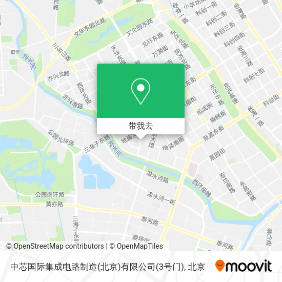 中芯国际集成电路制造(北京)有限公司(3号门)地图