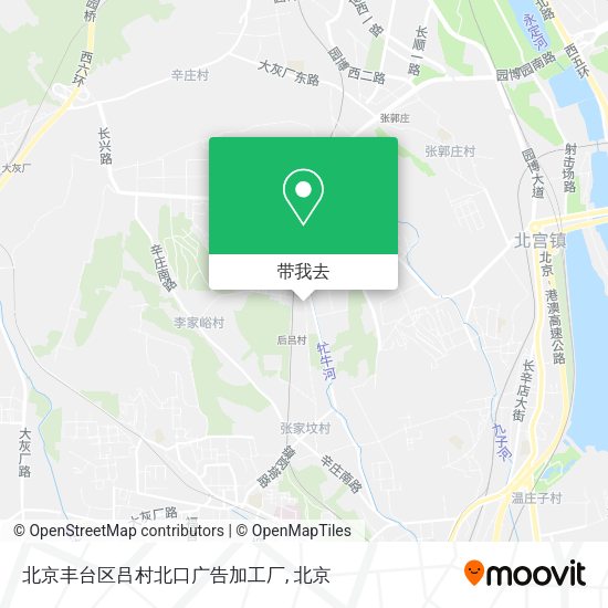 北京丰台区吕村北口广告加工厂地图