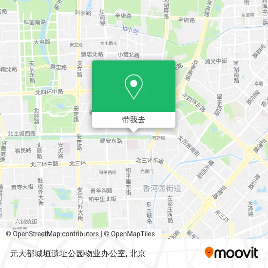元大都城垣遗址公园物业办公室地图