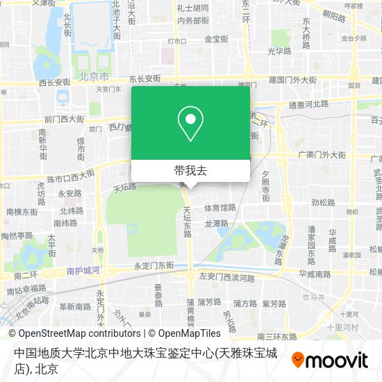 中国地质大学北京中地大珠宝鉴定中心(天雅珠宝城店)地图