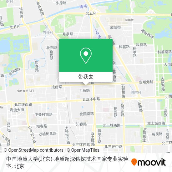 中国地质大学(北京)-地质超深钻探技术国家专业实验室地图