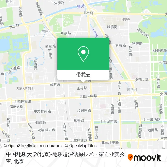 中国地质大学(北京)-地质超深钻探技术国家专业实验室地图