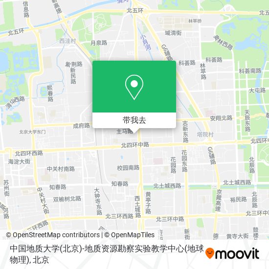 中国地质大学(北京)-地质资源勘察实验教学中心(地球物理)地图