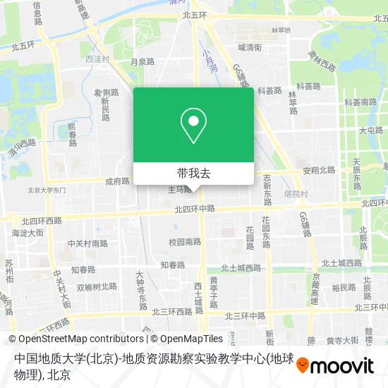 中国地质大学(北京)-地质资源勘察实验教学中心(地球物理)地图
